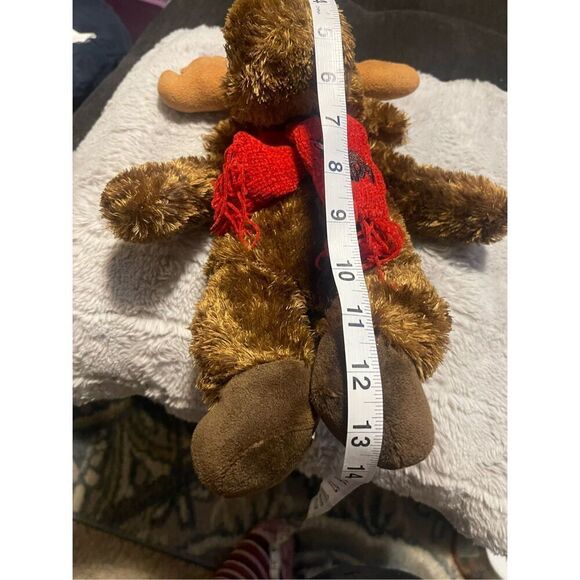 ACE Kids Brown Red Polyester Artic Circle ALASKA Moose Plush Stuffed Animal Toy - Picture 9 of 9
